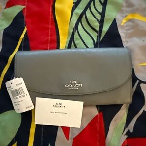 Coach Slim Wallet in Grey